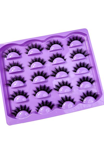 Choice 10pairsw38hg-z New 10 Pairs Of Natural Full False Eyelashes,thick Curling Fluffy Eyelashes For Party