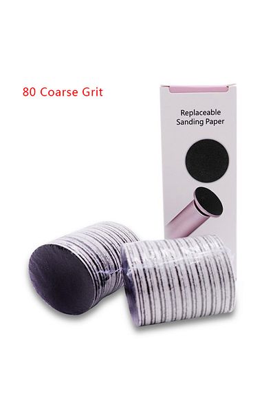 Choice White 60pcs Replaceable Sandpaper Disc Cuticle Callus Remove Tool For Electric Foot File Callus Hard