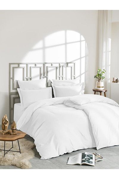 Karna Home Σετ Παπλωματοθήκη Διπλό Κλασικό Σατέν Μονό 150x220