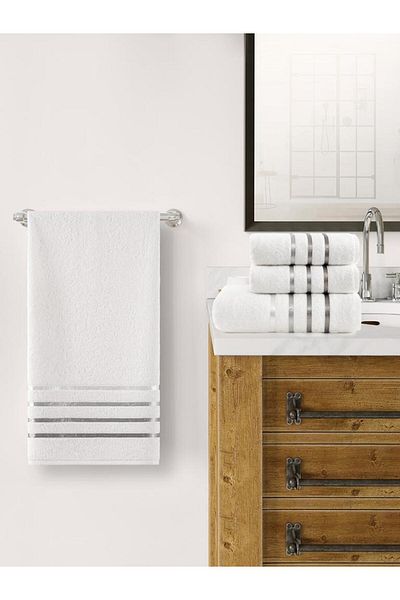 Karna Home Σετ πετσετών μπάνιου 4 τεμαχίων μπαλέτο - 70x140cm X2 / 50x90cm X2