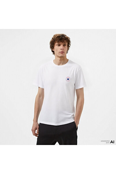 Converse Go-To Mini Patch Unisex Beyaz T-Shirt