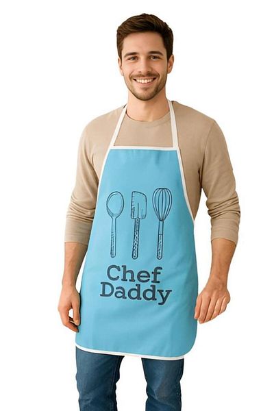 MODALİN Chef Dady Liquid Proof Kitchen Apron Stain Resistant, Liquid Proof, Easy to Clean Apron