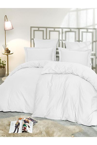 Karna Home Σετ Παπλωματοθήκη Διπλό Κλασικό Σατέν Μονό 150x220