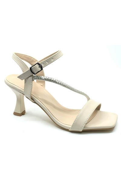 Kocamanlar Ayakkabı Pantofi de seară cu toc pentru femei Mehtap Stripe Stone ...