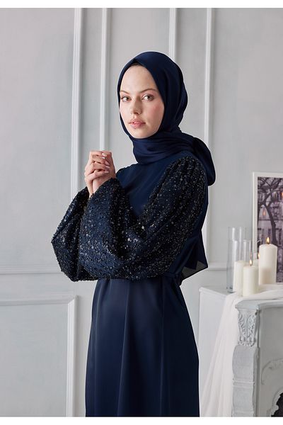 Fresh Sapphire Colored Janjan Shawl