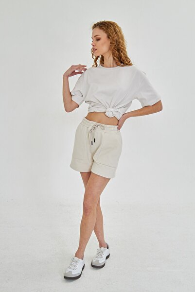 The Champ Clothing Cotton Relax Comfort Oversize Women's T-Shirt and Shorts Set