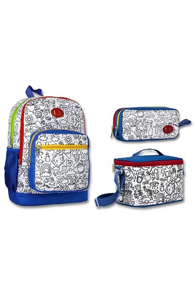 ÜMİT ÇANTA Ümit Bag Paintable Primary School School Bag Set