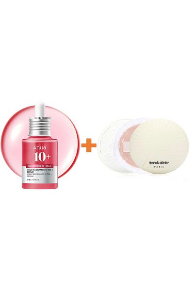 ANU ANOA Niacinamide 10% Serum, Tropic Acid 4%, 30ml & Franck Oliver Perfumed Body Powder - 200g