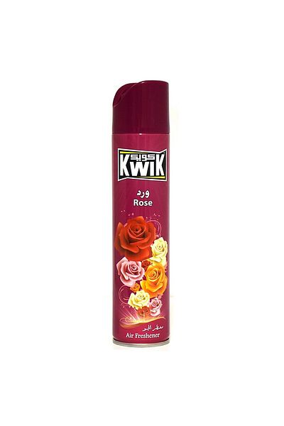 Kwik Rose Air Freshener Spray 300ml – Long-Lasting Floral Fragrance for Home & Office