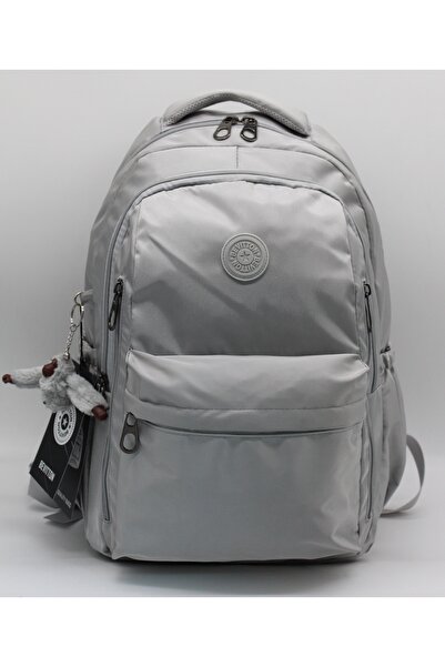 ÇantaExpress School Backpack Unisex Water Resistant Fabric School Bag 2500 Grey