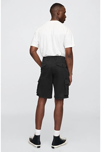 GAP Ανδρικό σορτς 11 ιντσών Essential Cargo 703768 ΜΑΥΡΟ