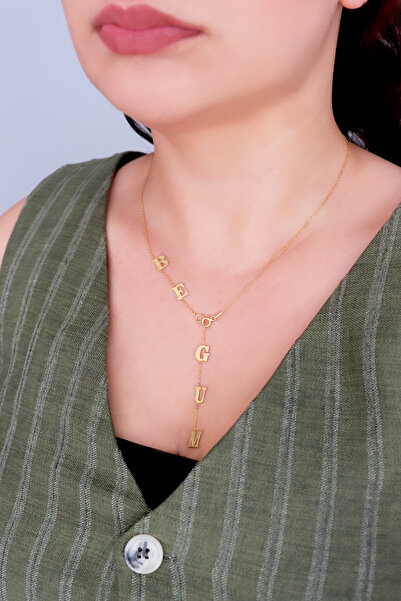 Silveranka 925 Ayar Gümüş Y Model İsimli Kolye