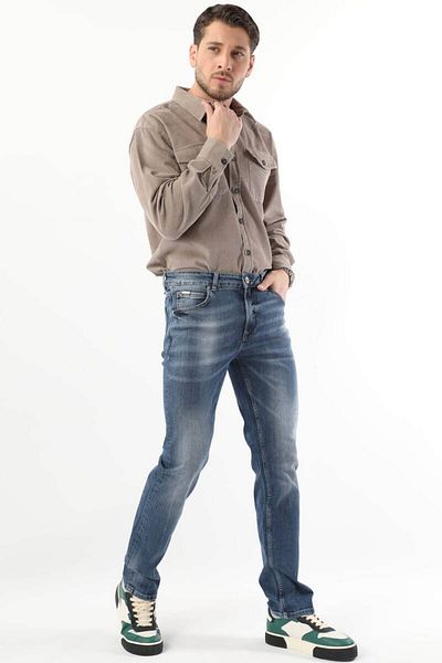 BANNY JEANS Мъжки сини стандартни дънки