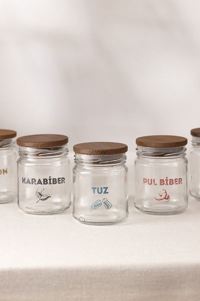 Rakle Luna Set of 6 Spice Bowls with Wooden Lid 210 Cc