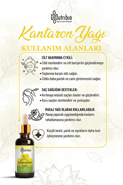 nutribio Kantaron Yağı %100 Saf 50 ml