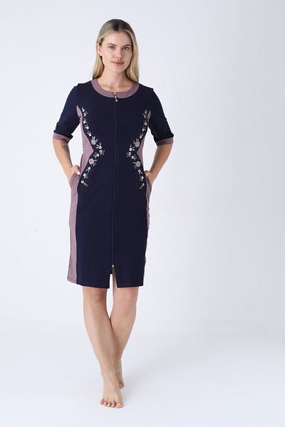 ROMEO LİFE Women's Cotton Lycra Zippered Dress 5843