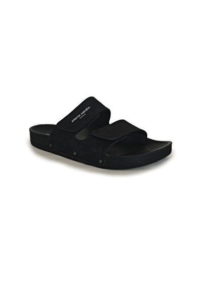 Pierre Cardin Erkek Terlik 2spc7039 Ayarlanabilir Cırt Bantlı Siyah