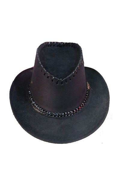 partidolu Χωρίς κορδόνια Nubuck Παιδικό καπέλο Cowboy Μαύρο Χρώμα 6-10 Ηλικίες 54 Αρ.