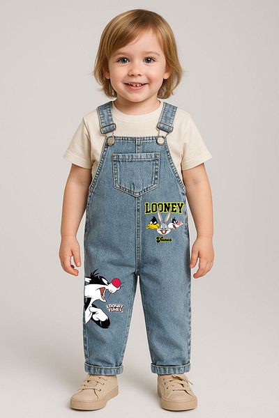 Mişsa Bebe Boy's Denim Salopet Overalls