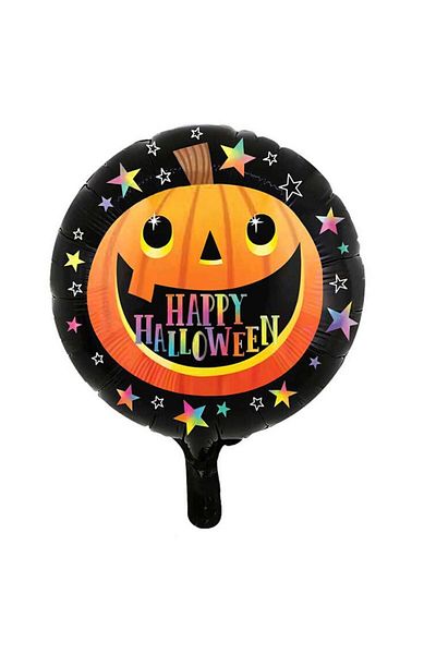 partidolu بالون فويل مكتوب عليه Happy Halloween مقاس 45 × 45 سم من ستار ماجيك، 5 قطع