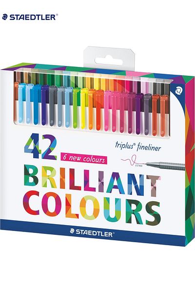 Staedtler 334 C42 Triplus Fineliner 0.3 mm 42 Pcs