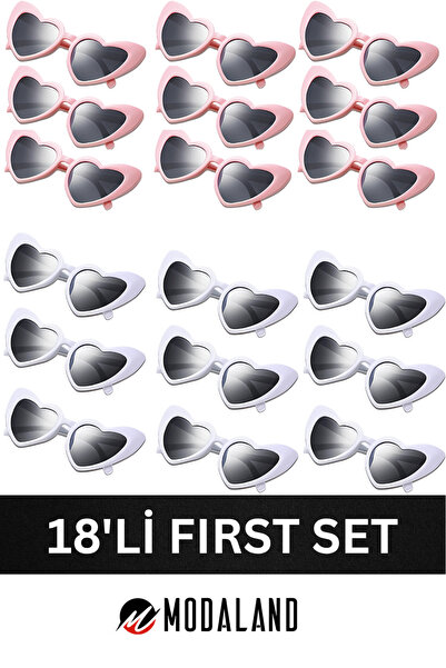 ModaLand Gelin Damat 18'li Gözlük Seti Bride And Groom