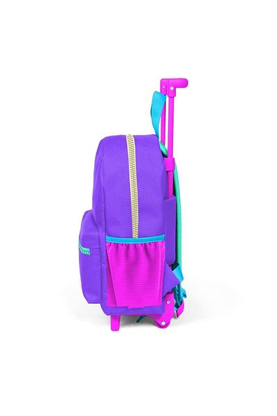Coral High Rucsac Little Nest Squeegee, detaliat de culoare violet, două compartimente 24034