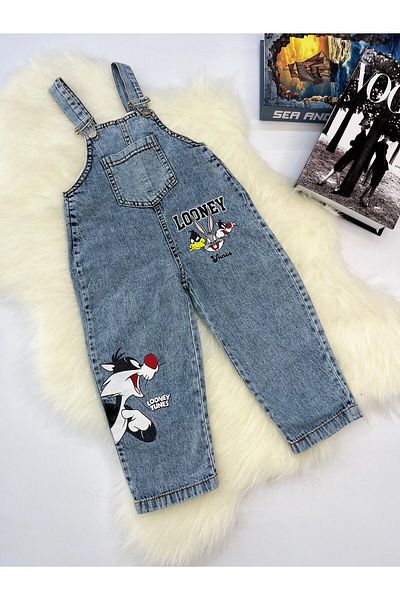 Mişsa Bebe Boy's Denim Salopet Overalls