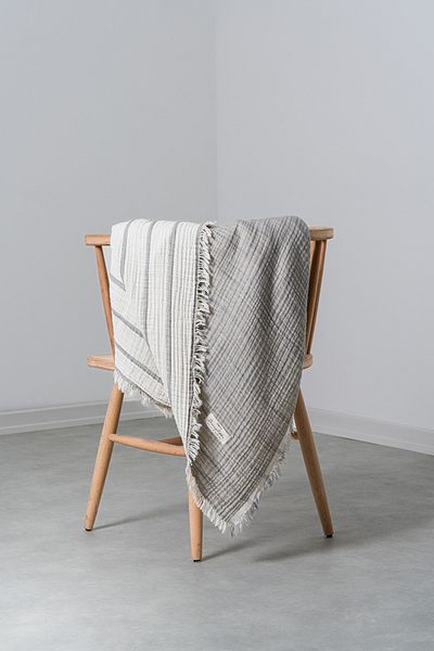 Rikka Home 100% Cotton 4Layers Muslin Bedding and Sofa Cover-Oeko-Tex Certificate, Meditation/Tv Blanket140X190 cm