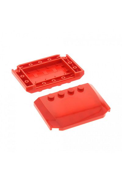 LEGO Original Accessory Custom Mudguard 4 X 6 Automobile Truck Red Hood 2 Pieces Will Be Sent