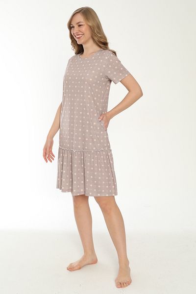 ROMEO LİFE Women's Cotton Viscose Fabric Patterned Printed Summer Dress 7667