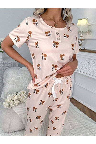 GAZANİGA Set de pijamale cu modele imprimate pentru femei ROSE
