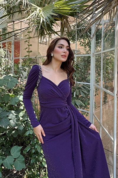 Sindimoda Shena Simli Kol Detay Abiye 583039