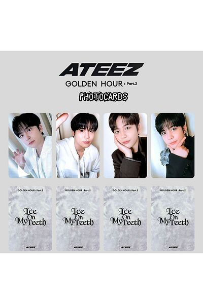 Kpop Dünyasi Ateez Jongho'' Golden Hour : Pt2'' Photocards Set