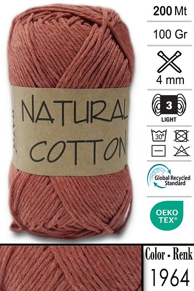 Diva İplik Diva Natural Cotton 1964 Κανέλα