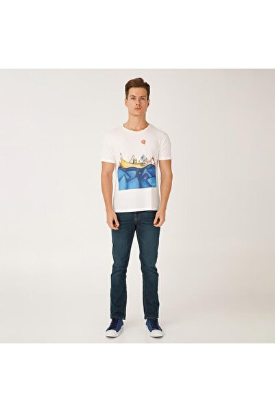 Biggdesign Біла чоловіча футболка Mr Allright Man