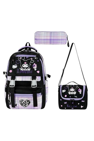 Alanç Gift Rucsac ortopedic pentru școală primară pentru fete în stil coreean Kawaii Set pentru școală primară pentru nutriție termică și suport pentru stilouri