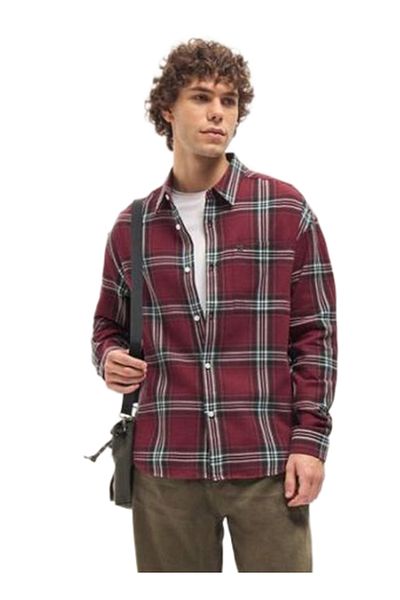 The Bear House Men's Multi-Color Tartan Check Relax Fit Overshirt for Every Occasion