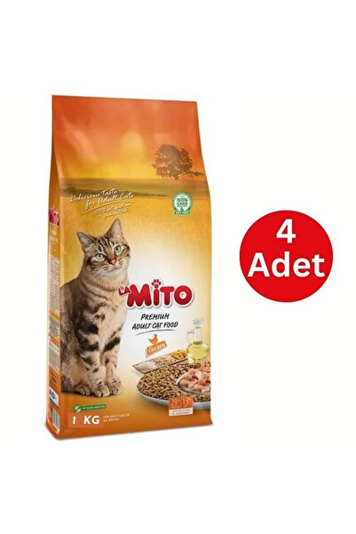 Mito Tavuklu Yetişkin Kedi Maması 4 X 1 Kg