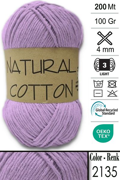 Diva İplik Diva Natural Cotton 2135 Lilac