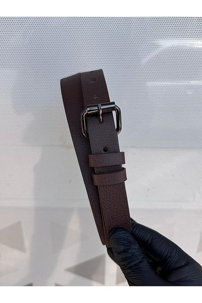 Gesa Men's Thin Old Money Brown Belt 2.5 cm