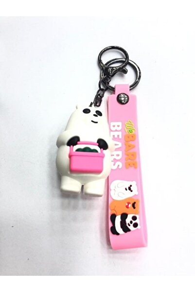uğurlu dükkan 3D Friends Bears Polar Bear Silicone Keychain