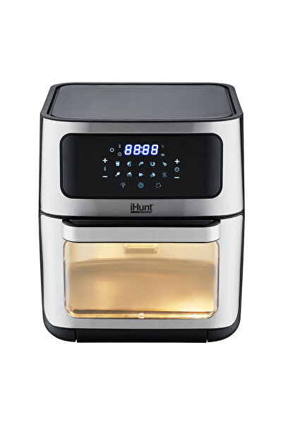 iHunt Friteuza cu aer cald si rotisor fara ulei iHunt Bro Air Fryer 12L Rotary, 1800W, Circulatie aer 360