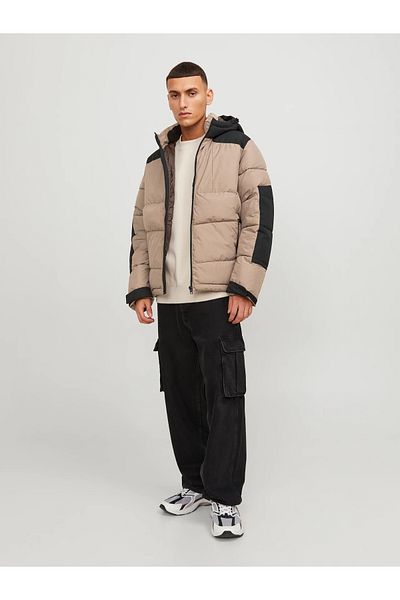 Jack & Jones Ανδρικό χειμερινό παλτό Jack&jones Minimalist Oversize Hooded