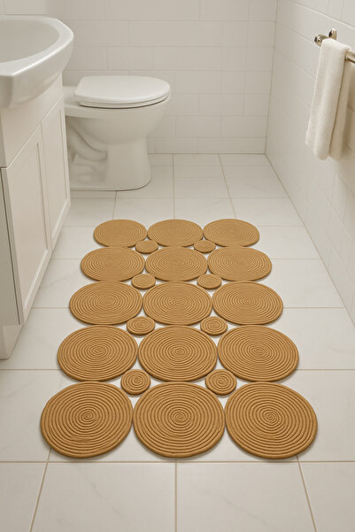 Efuliz Home Jüt-Hasır El Örgüsü Bambu(Hardal) Renk Halı-Kilim, Maise-Dikdörtg...