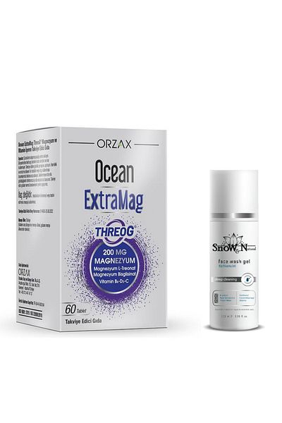 Ocean Extramag Threog - Magnesium Complex 60 Tablets + Facial Cleansing Gel