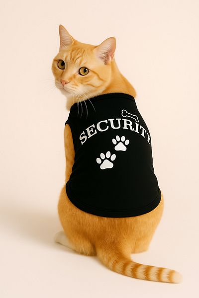 Monopetz New Season Polar Cat and Dog Outfit - Black Security [ Size Xs ]