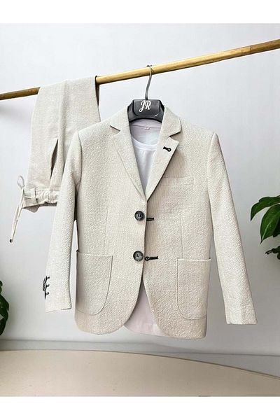 RİNDO KİDS Jacketed Sports Suit Ecru