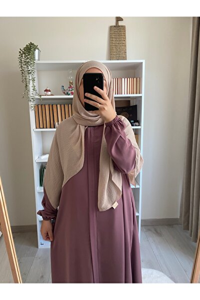 MARDİYE OFFİCİAL MEDİNE İPEĞİ GİZLİ FERMUARLI GÜNLÜK FERACE 145 CM