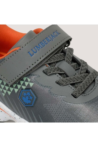 lumberjack 4w Eze 4pr Çocuk Spor Ayakkabı - Gri-turuncu - 33